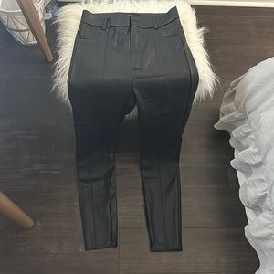 Zara high wasted leather pants